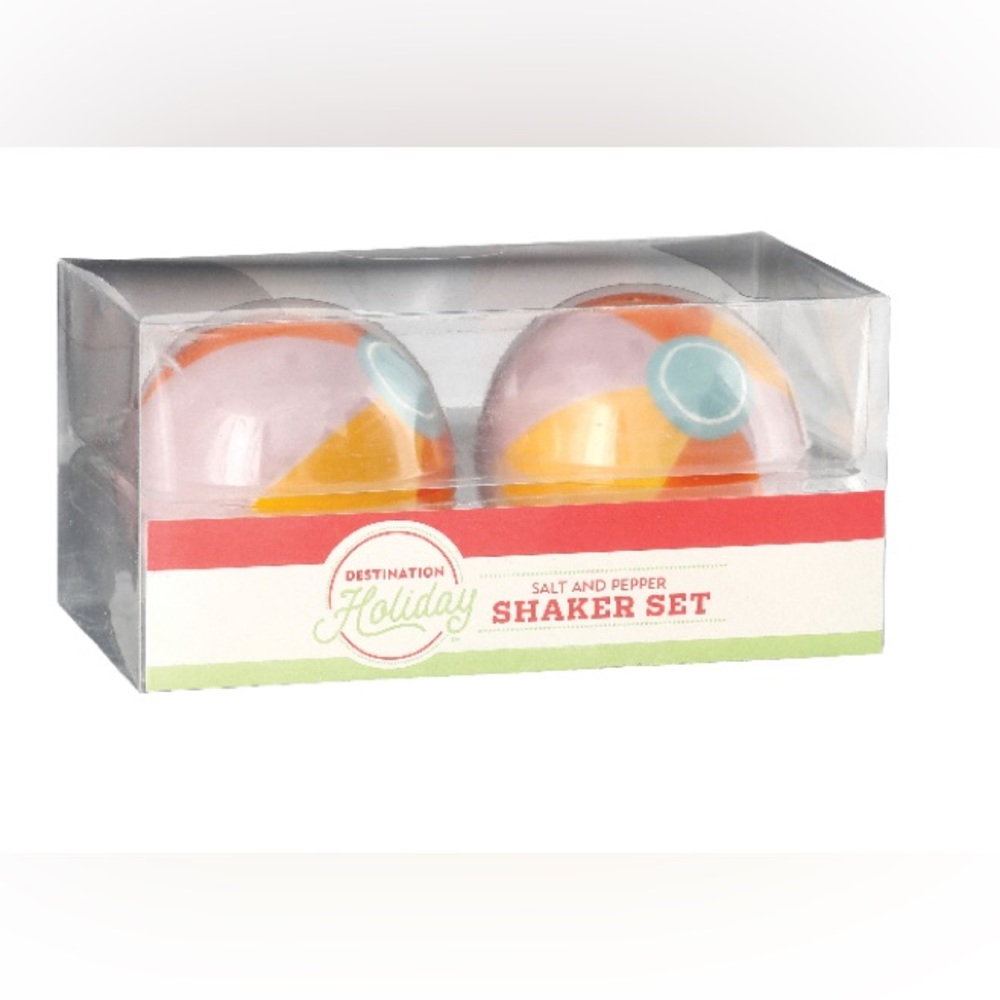 Beach ball Salt & Pepper Shaker Set